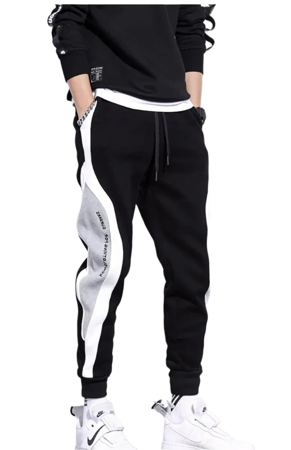 Men's Spring Autumn Patchwork Training Leggings