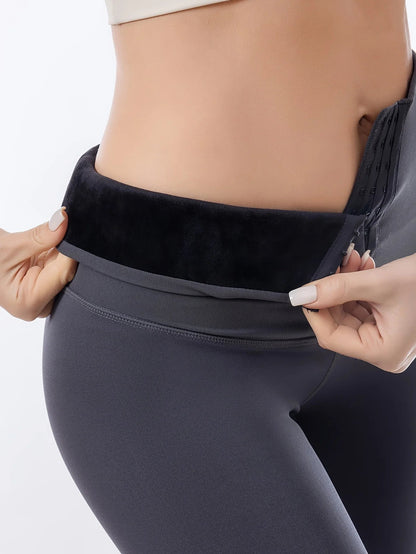 Plush Velvet High-Rise Tummy Control Leggings