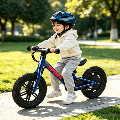 Kids Electric Balance Bike with Air Tires & Speed Modes