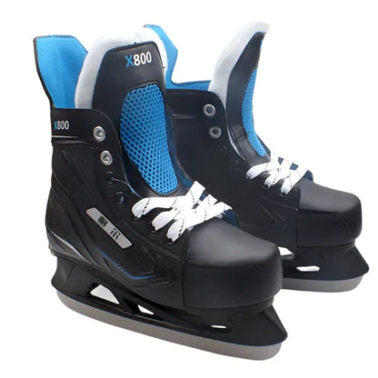 Winter Ice Hockey Skates for Adults & Kids Adjustable & Safe