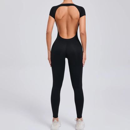 Breathable Yoga Jumpsuit with Hip Lifting Design