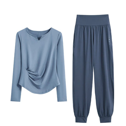 Women’s 2-Piece Autumn Yoga & Quick-Dry Running Sportswear Set