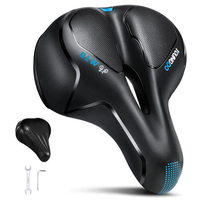 PU Leather Bike Seat with Gel Padding