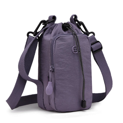 Portable Water Bottle Carrier with Phone Pocket & Strap