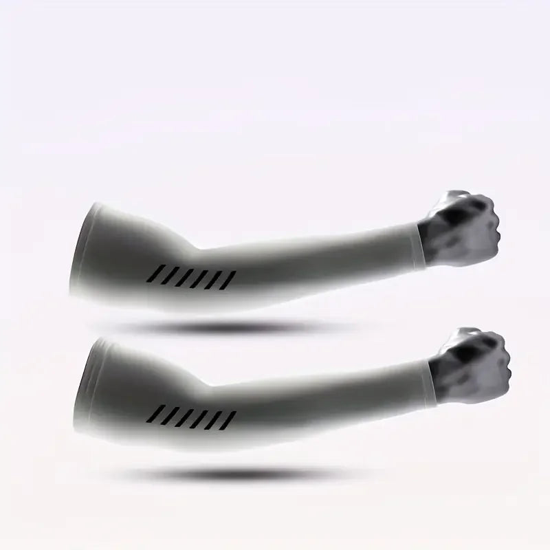 UV Protection Ice Silk Cooling Arm Sleeves for Cycling & Sports