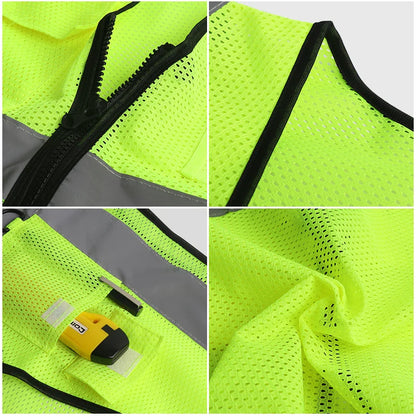 High Visibility Safety Vest for Traffic and Nighttime Safety