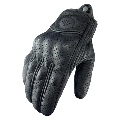 Leather Motorcycle Gloves Winter Touchscreen Protective