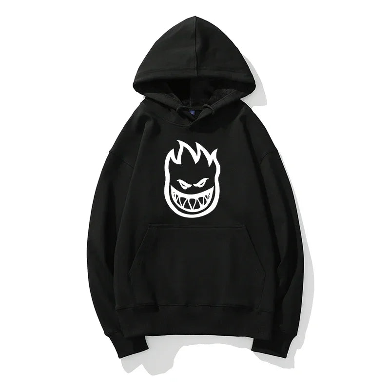 Unisex Printed Letter Hoodies for Outdoor Adventures