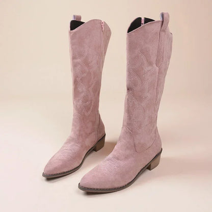 Step Out in Style: Women's High Knee Cowboy Boots