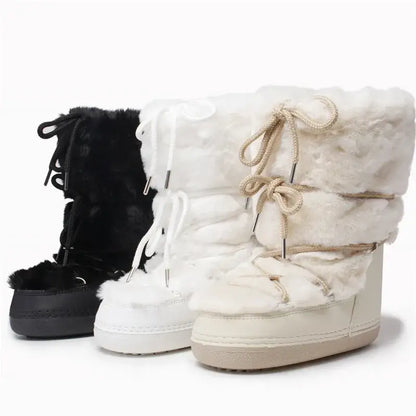 Stay Warm in Style  Winter Fur Boots