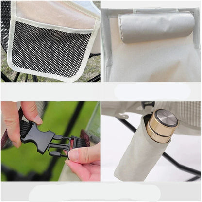 Aluminum Alloy Folding Camping Chair  Strong  Lightweight  and Easy to Carry