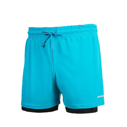 Men’s 2-in-1 Swim Trunks Compression Liner & Quick Dry
