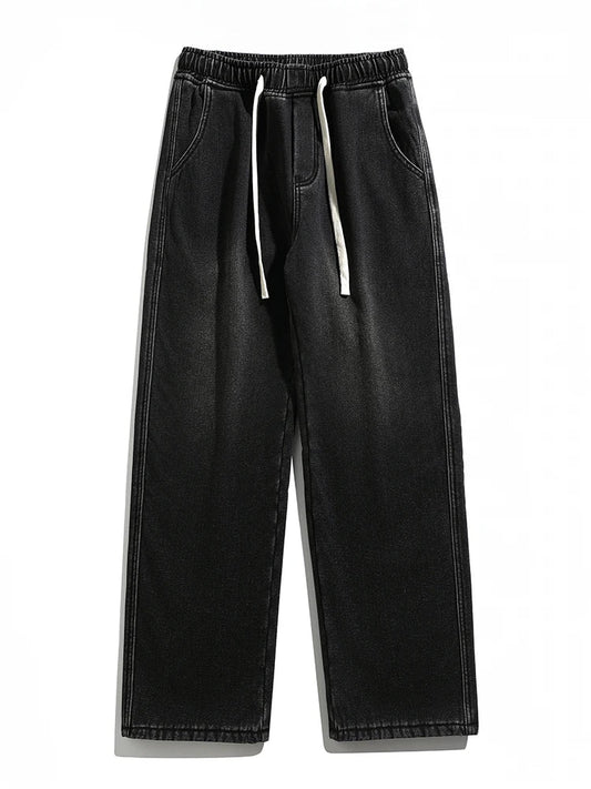Cozy and Cool  Fleece Lined Denim Pants