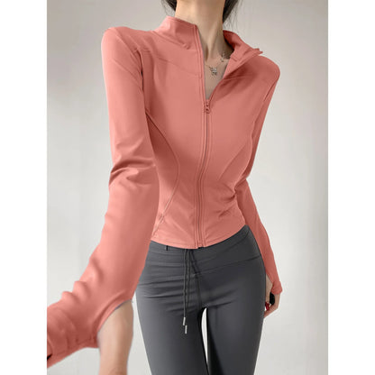 Women's Zippered Yoga Shirt