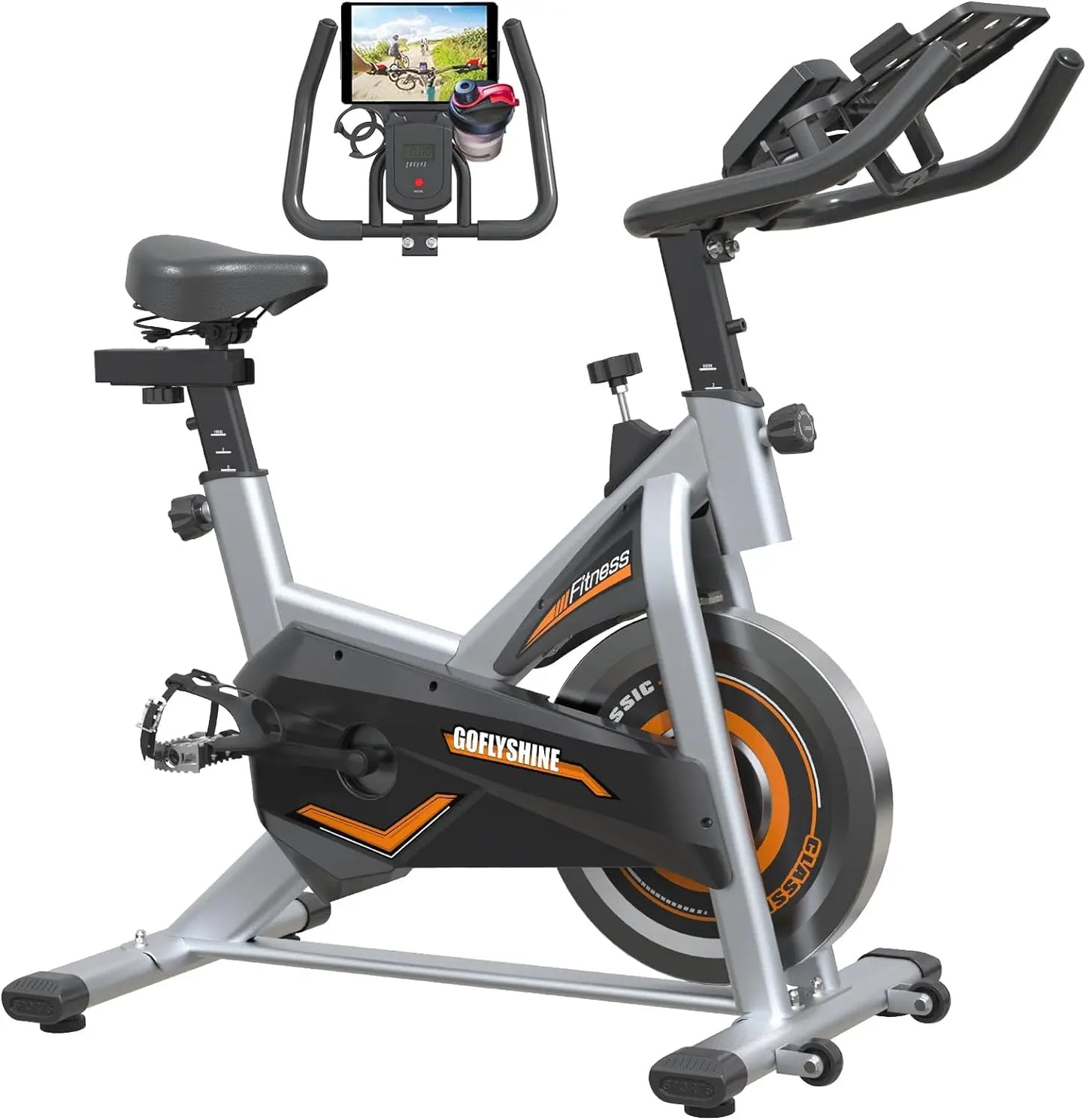 Personal Gym Experience Home Workout Bike with LCD Monitor