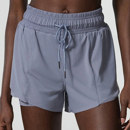 Loose Fit Running Shorts with Drawstring