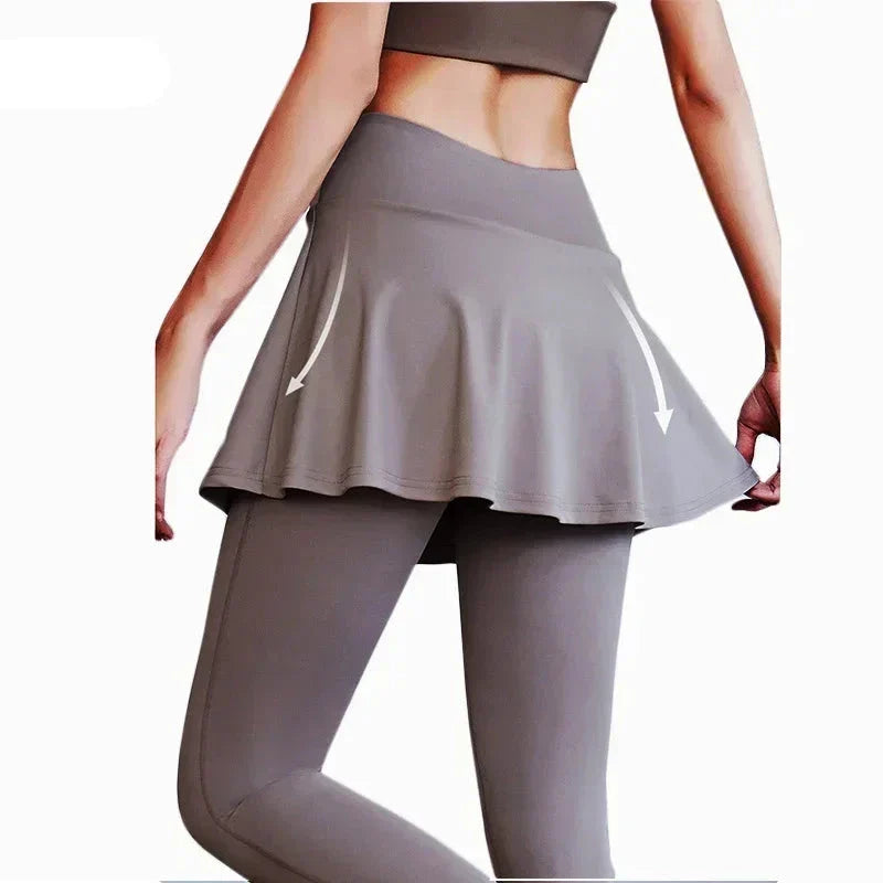 Aiithuug Tennis Skorts Versatile Workout Leggings