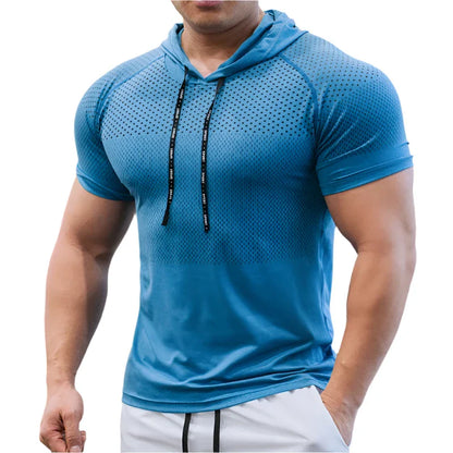 Men's Quick Dry Hooded Training Tee