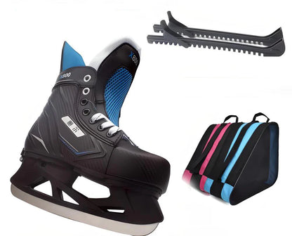 Adjustable Inline Skates with Ice Skating Shoe Design
