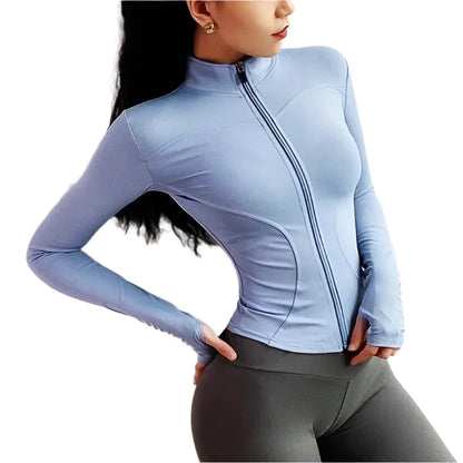 Breathable Workout Jacket with Thumbholes