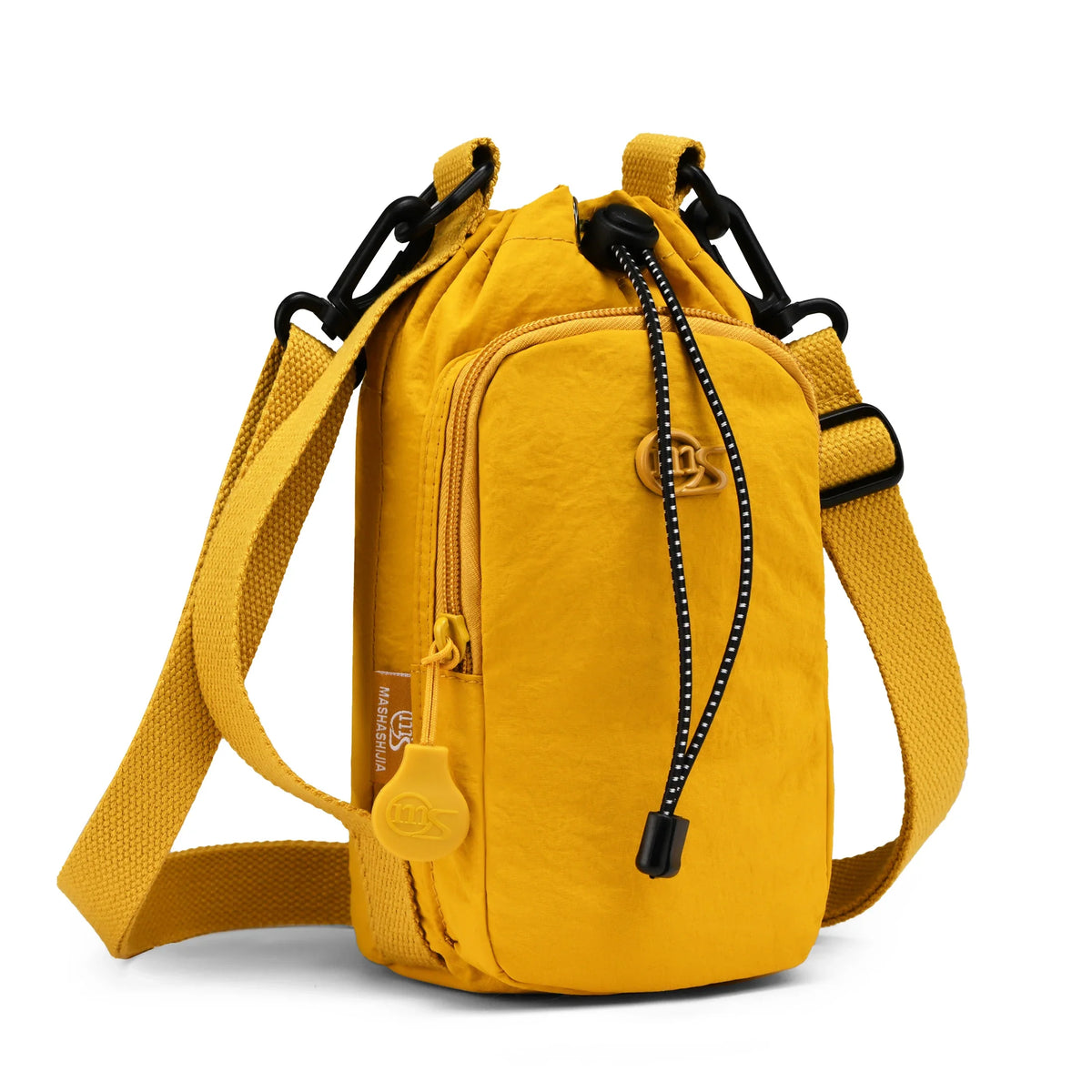 Portable Water Bottle Carrier with Phone Pocket & Strap