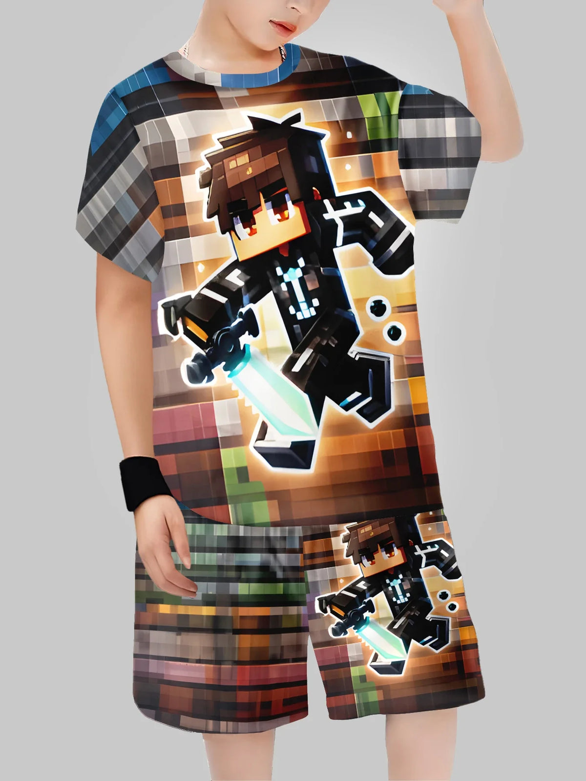 Boys' Block Character Print Short Sleeve T-Shirt