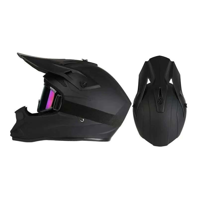 Full Face Off-Road Motorcycle Helmet with Goggles