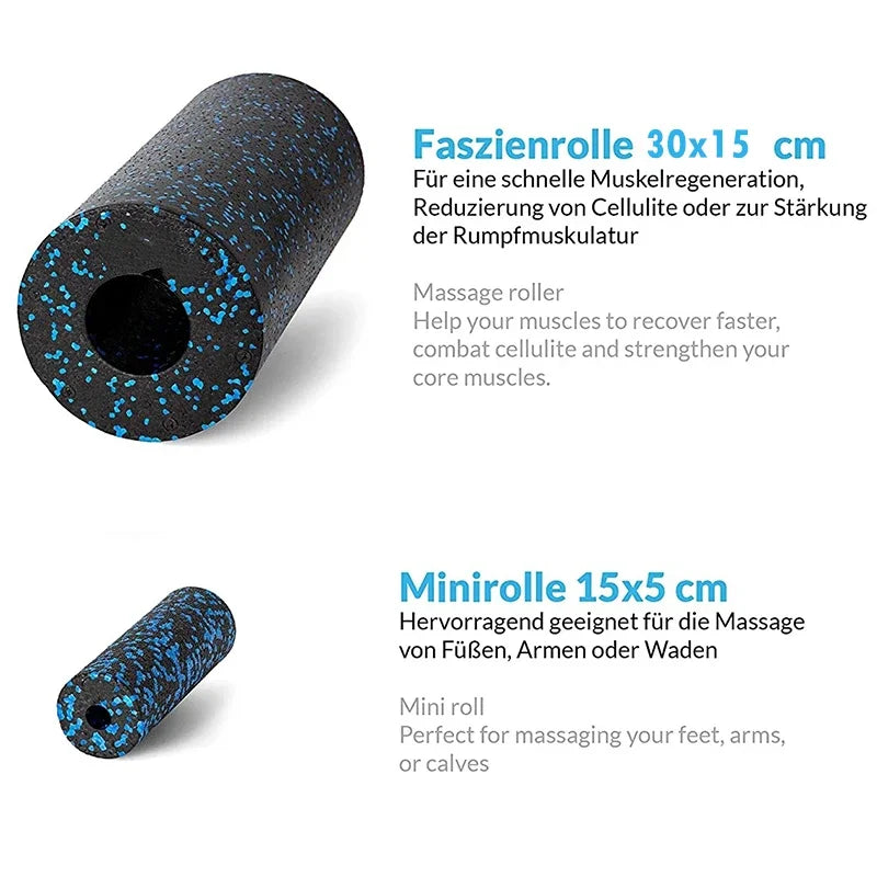 Yoga Foam Roller Set: Deep Tissue Massage & Muscle Recovery