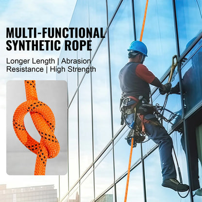 Heavy-Duty Dual-Weave Polyester Rope Camping & Rescue Cord