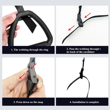Professional-Grade Gymnastic Rings with Adjustable Straps