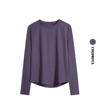 Women’s Long Sleeve Running Quick-Dry Fitness Shirt