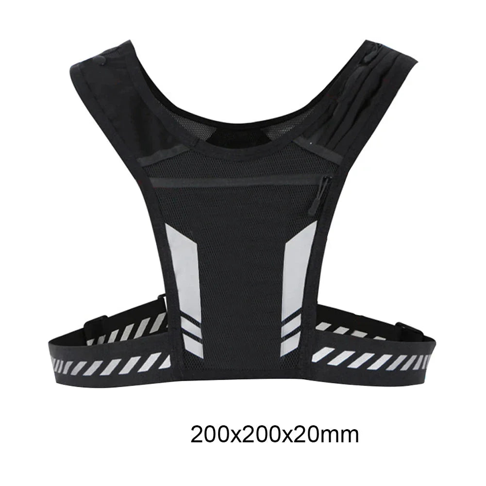 Reflective Running Vest with Phone Pocket