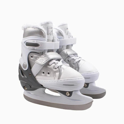 Adjustable Inline Skates with Ice Skating Shoe Design