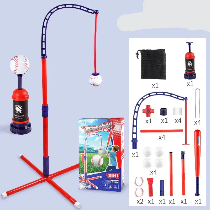 Kids  3 in 1 T Ball Set  Perfect Gift for Indoor & Outdoor Play