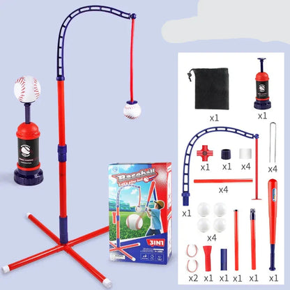 Kids  3 in 1 T Ball Set  Perfect Gift for Indoor & Outdoor Play