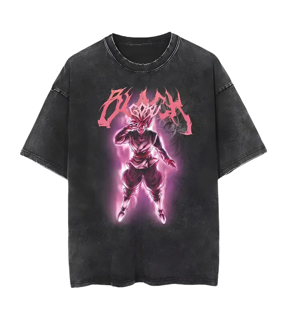 Men's DBZ Vegeta Vintage Wash Oversized Fitness T-Shirt