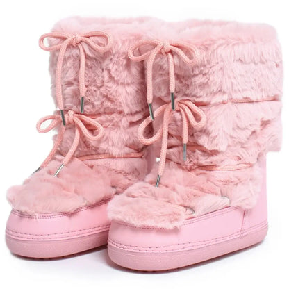 Stay Warm in Style  Winter Fur Boots