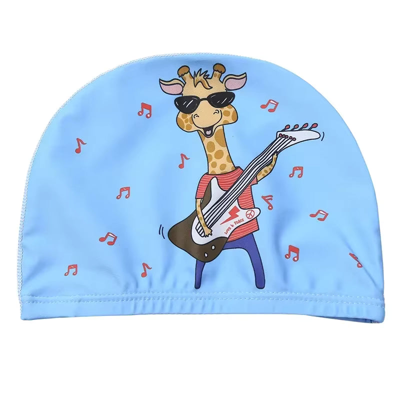 Cartoon Animal Swim Caps for Kids