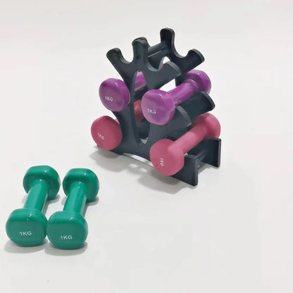 3-Tier Compact Dumbbell Rack for Home Gym Storage