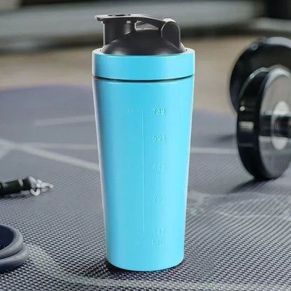 Stainless Steel Sports Shaker Bottle, Leakproof & Durable