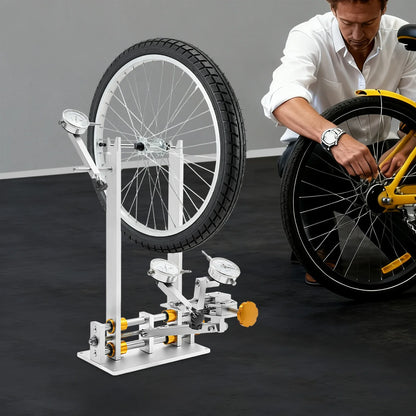 Aluminum Bike Wheel Truing Stand with Precision Gauges