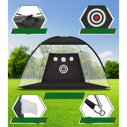 Golf Practice Net with Mat Balls  and Tee