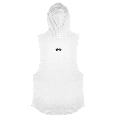 Men's Breathable Cotton Hooded Tank Tops