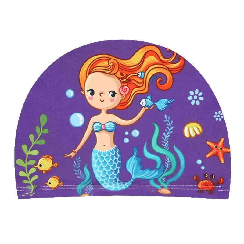 Cartoon Animal Swim Caps for Kids