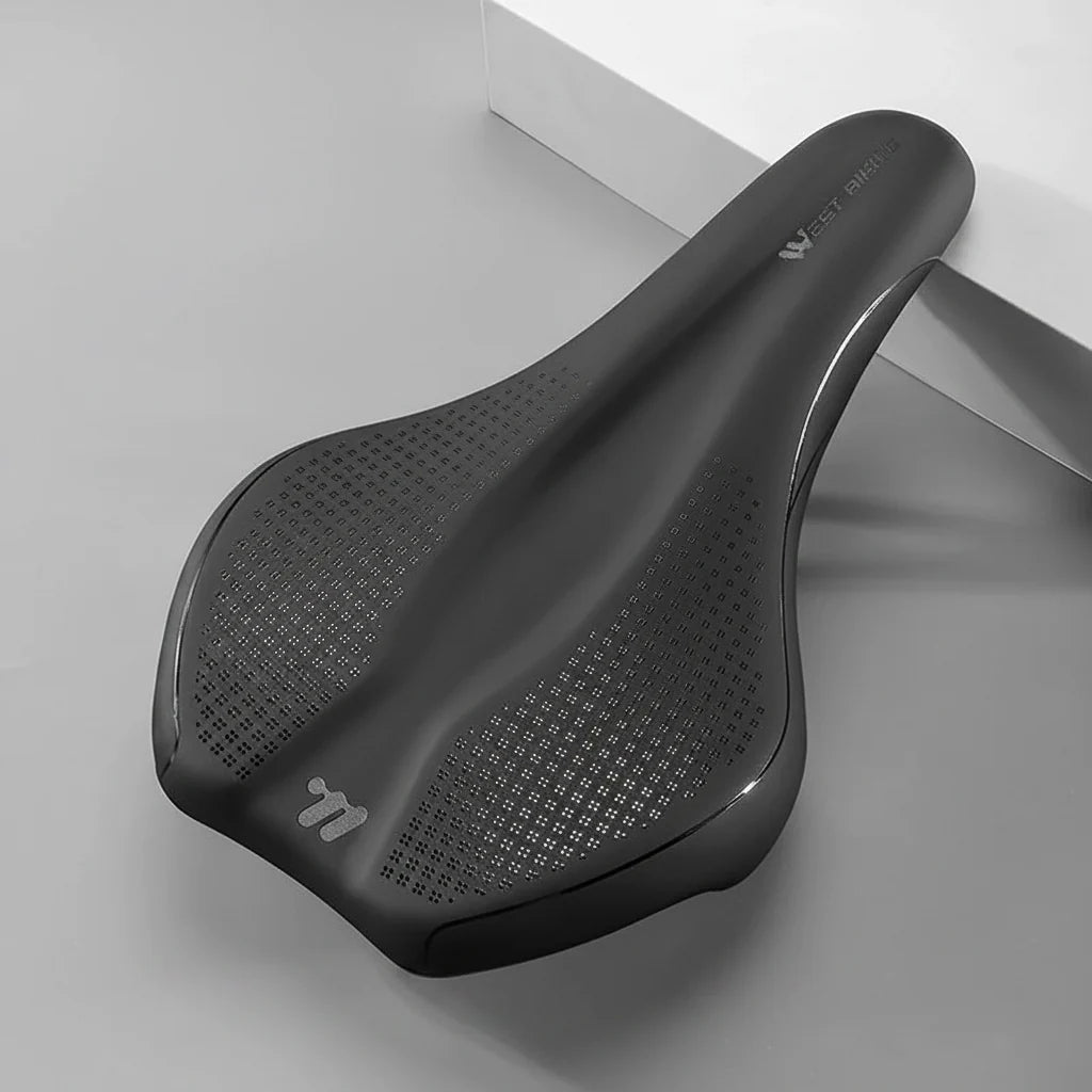 Hollow Road Bike Seat: Wear-Resistant Leather Saddle