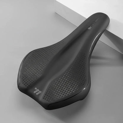 Hollow Road Bike Seat: Wear-Resistant Leather Saddle