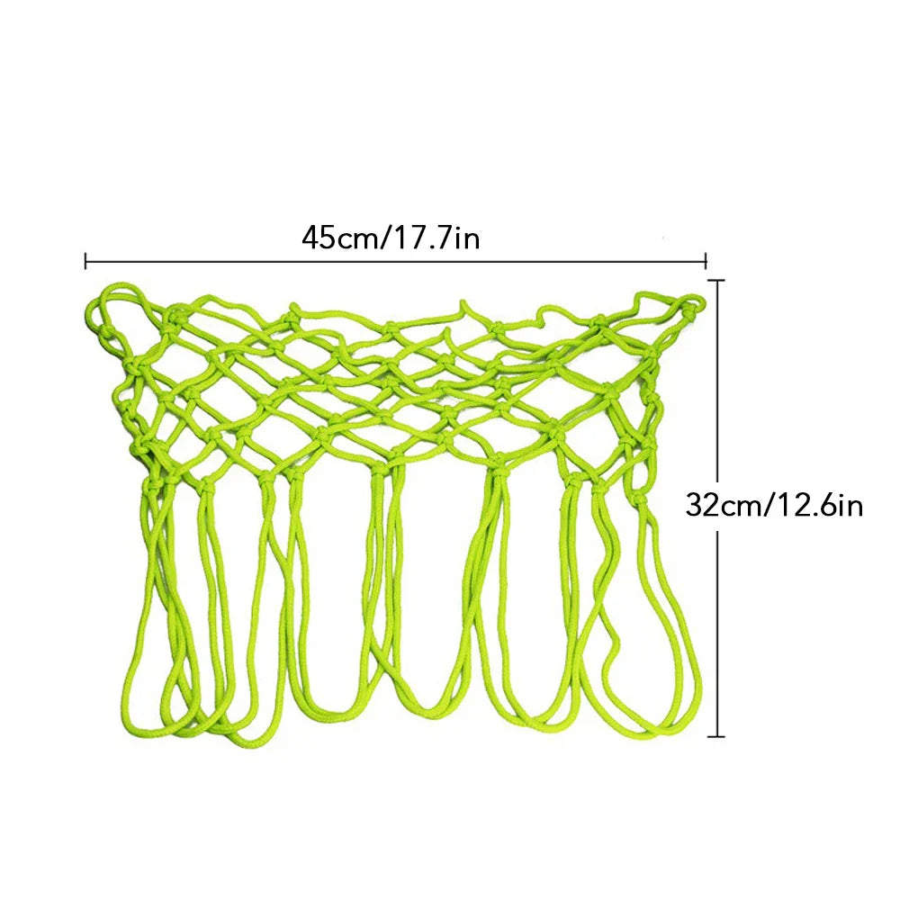 Glowing Basketball Net Solar-Powered, 12 Loops Standard Size