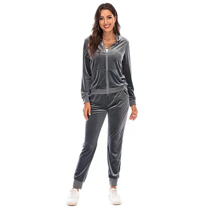 Perfect for Fall Women's 2-Piece Velvet Set