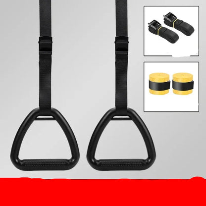 Professional-Grade Gymnastic Rings with Adjustable Straps