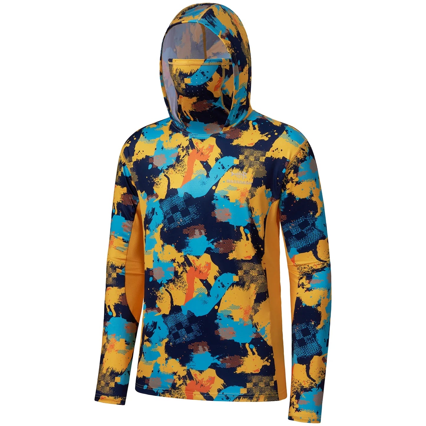 Camo Hoodie Shirt with Face Mask